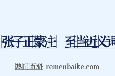 张子正蒙注·至当近义词是什么意思的图片